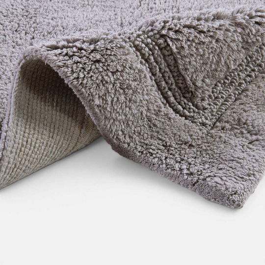 Nef-Nef Homeware Неплъзгащо се Подложка за Баня Памучно Aegean L.grey 70x120см.