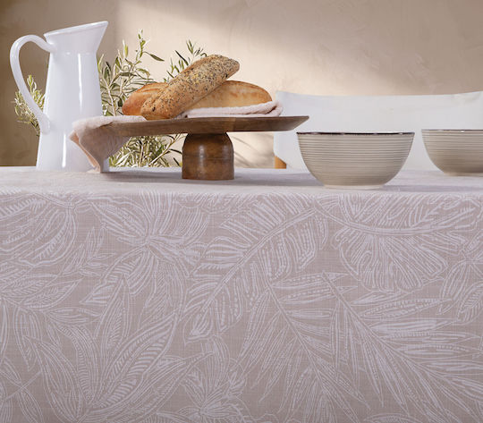 Nef-Nef Homeware Baumwoll Tischdecke Tundra Grau 150x300cm