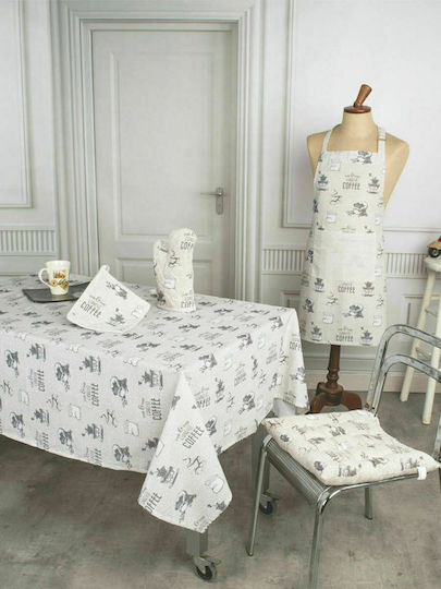 Flamingo Checkered Cotton 7543 Gray 140x140cm