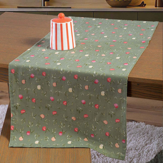 Nef-Nef Homeware Runner Sweet Apple Green 45x140cm