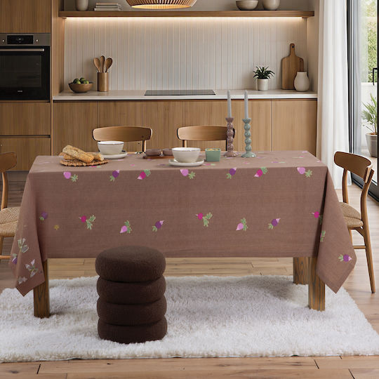Nef-Nef Homeware Set Radish Stain Resistant Brown 140x180cm