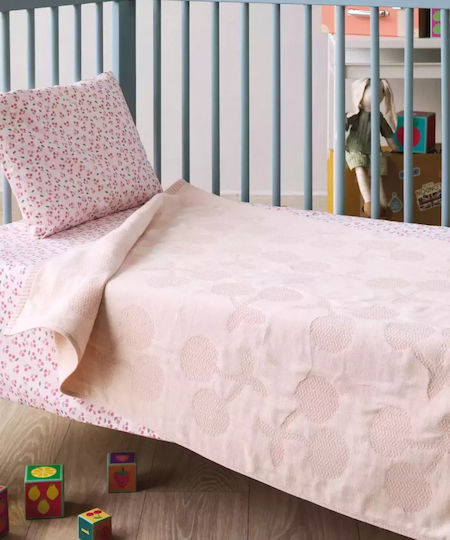 Kentia Одеяло Детски пелени за пелени Stylish Amarena 100% памук Розов 70x100см.