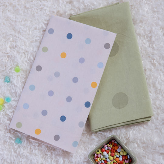 Nef-Nef Homeware Baby Bettlaken Set Dots 70x120cm
