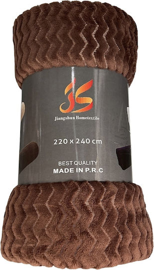 Fleece-Decke King Size 220x240 Blnk-z-braun Fleece-Decke King Size 220x240 Blnk-z-braun