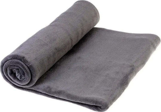 Atmosphera Warm Velvet Half-Double Blanket 180x230cm Gray