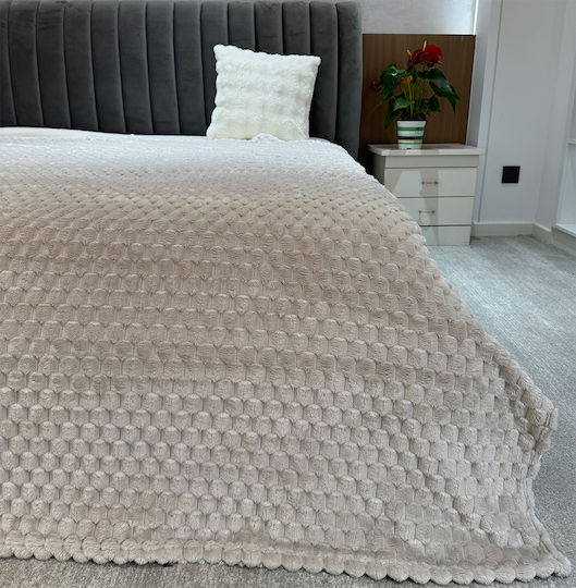 Chios Hellas Decke Samt Einzel 150x200cm Beige