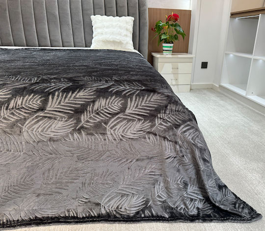 Chios Hellas Piqué Decke Doppel 200x220cm Grau 35245GK