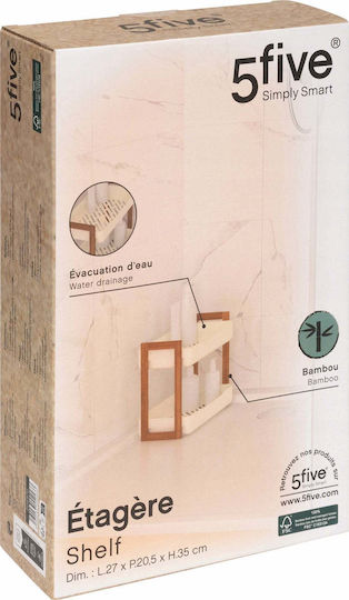 5Five Badewannenregal Kunststoff 27x20.5x35cm Weiß