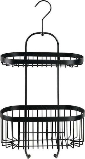 Wenko Classic Plus Wall Mounted Bathroom Shelf Metallic with 2 Shelves Blue