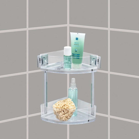 Wenko Ecke An der Wand montiert Badezimmerregal Metallisch 19.5x8.5x28cm Gray Wenko Ecke An der Wand montiert Badezimmerregal Metallisch 19.5x8.5x28cm Gray