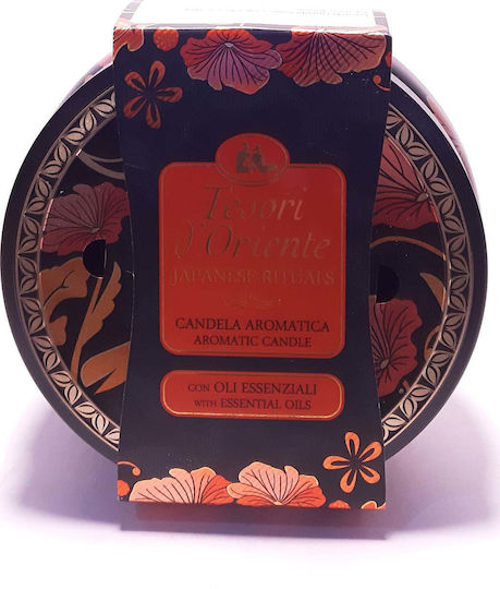 Tesori d'Oriente Aromatic Candle in Metal Box with Japanese Rituals Perfume 200gr