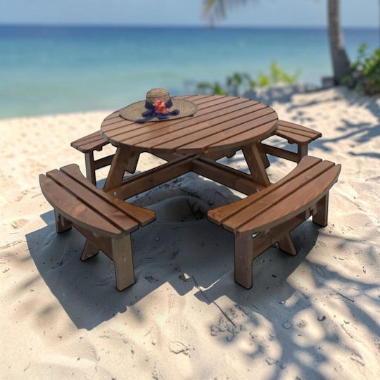 Metal Sitting Room Table for Small Outdoor Spaces 90x26x43cm