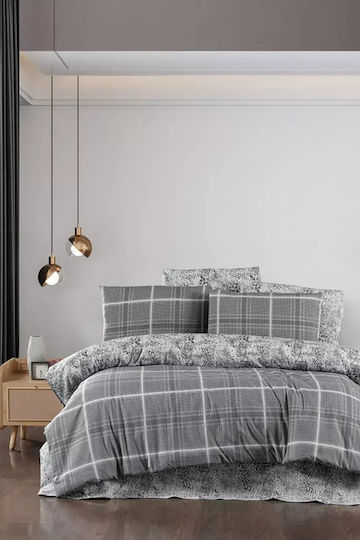 Mc Decor Шалтета Подредба Голям Двоен Сив 230x250см 3 Бройки