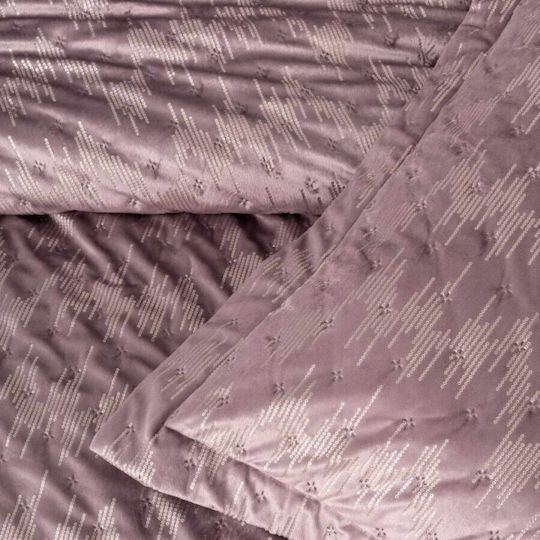 Cottonbox Set Paturi & Cuverturi Pat King Size Roz Pudră 250x240cm 3 Bucăți