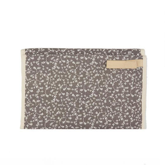 My Bag's Αλλαξιέρα Ταξιδίου Liberty Flowers από Ύφασμα Dark Grey 22x32cm