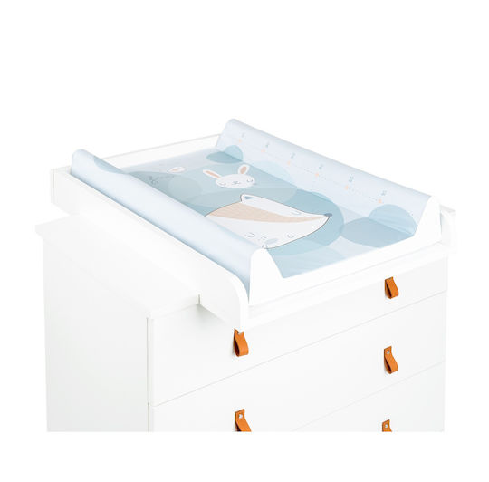 Kikka Boo Soft Changing Pad Little Fox made of Plastic Blue 70x50cm