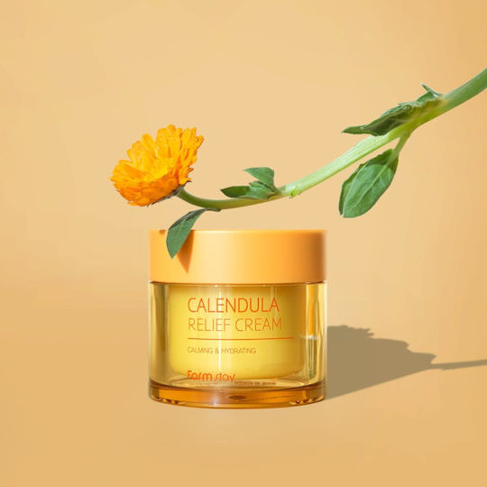 Farm Stay Calendula Relief Cremă de Fata Hidratare de Zi cu Acid Hialuronic 80ml
