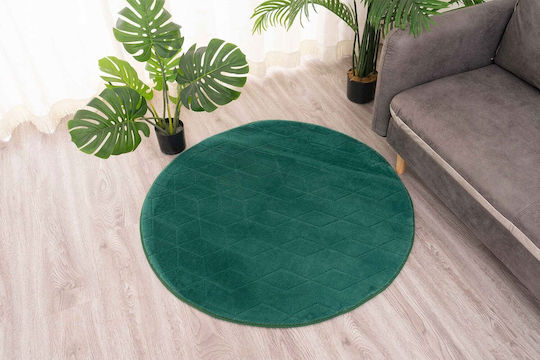 Strado Rabbit Round Green Rug Φ140cm