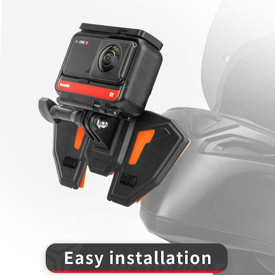 Suport cameră Gopro pentru cască moto Motowolf – suport universal pentru bărbie gri