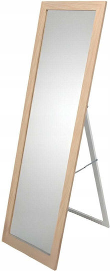 Edaxo Wall Mirror Full Length with Brown Wooden Frame 127x37cm