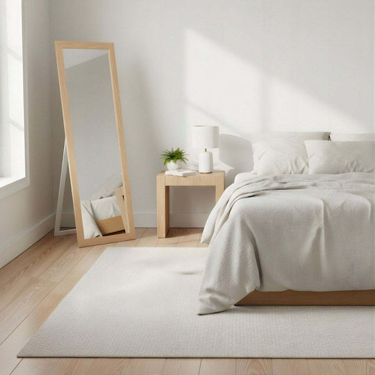 Edaxo Wall Mirror Full Length with Brown Wooden Frame 127x37cm