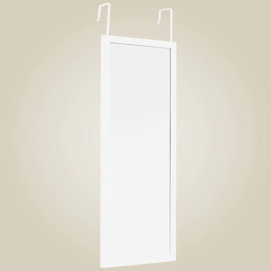 Edaxo Wall Mirror with White Plastic Frame 110x36cm