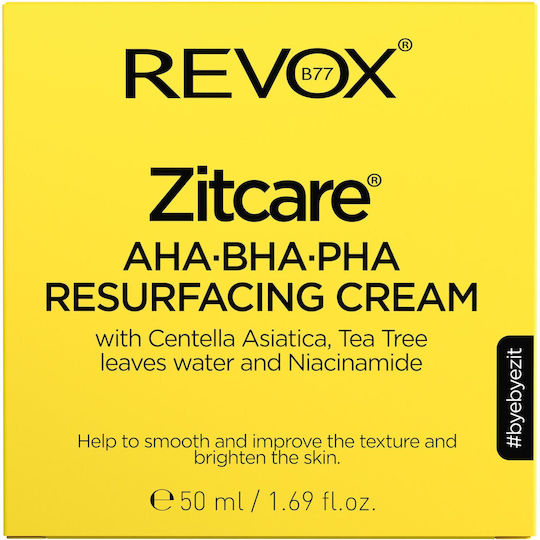Revox Zitcare AHA-BHA-PHA Cream Face Day with Aloe Vera & AHA 50ml