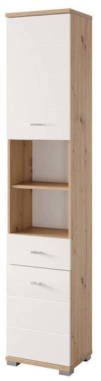 Polihome Tiny 162825699 Dulap Coloană Pentru Baie De Pardoseală 38x30x190cm Albă