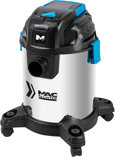 Mwdv20 La Прахосмукачка За Мокро/Сухо Почистване 1400W С Инокс Контейнер 20л Сив