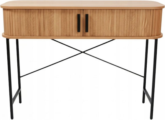 Console Table from Wood & Metal Pink W100xD35xH80.5cm Console Table from Wood & Metal Pink W100xD35xH80.5cm