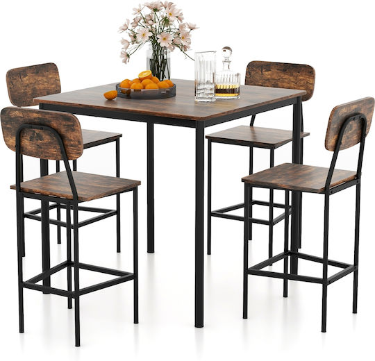 Dining Room Set 5 Pieces 90.2x90.2cm