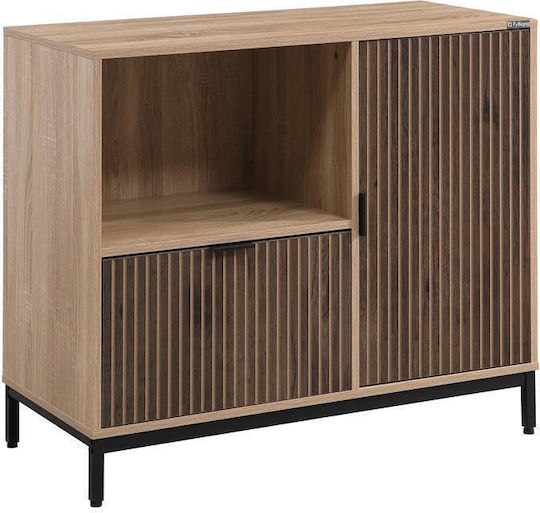 Comodă Dormitor Din Lemn Cu 2 Sertare Sonoma-Wallnut 90x40x80cm