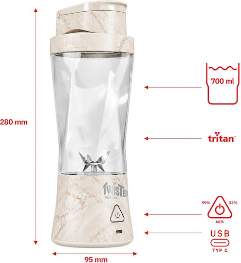 Webber Блендер с кана Tritan 700 ml 11V Бежов