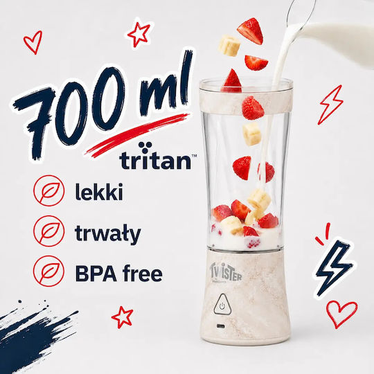 Webber Блендер с кана Tritan 700 ml 11V Бежов