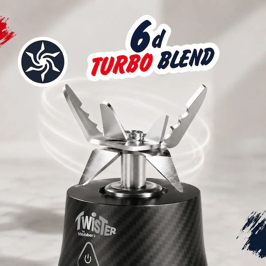 Webber Блендер с каната Tritan 700 ml 11V Черен