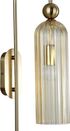 Light Prestige Класическа Стенна Лампа с Цокъл E14 Златиста 56.5см