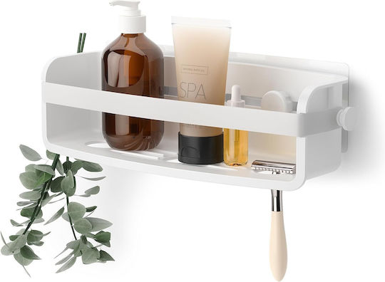 Umbra Flex Wall Mounted Bathroom Shelf White Umbra Flex Wall Mounted Bathroom Shelf White