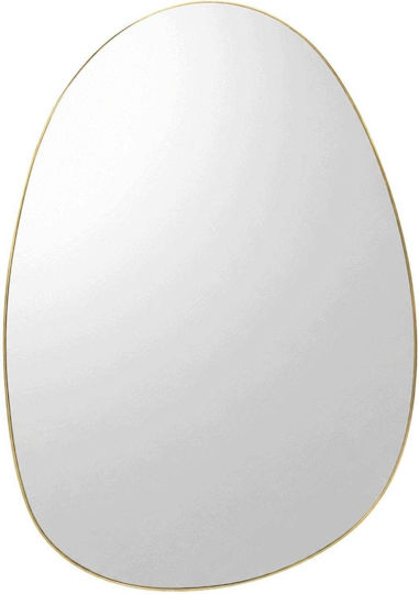 Malys Group Καθρέπτης Ασύμμετρος Χρυσός 75x55cm Malys Group Καθρέπτης Ασύμμετρος Χρυσός 75x55cm