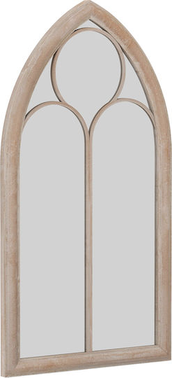 Costway HZ10390GR Wandspiegel Gewölbt Grau 111,5x60,5cm Costway HZ10390GR Wandspiegel Gewölbt Grau 111,5x60,5cm