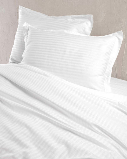 Rythmos Paturi & Cuverturi Pat Set Satin Dungi 240x260cm Rythmos Paturi & Cuverturi Pat Set Satin Dungi 240x260cm