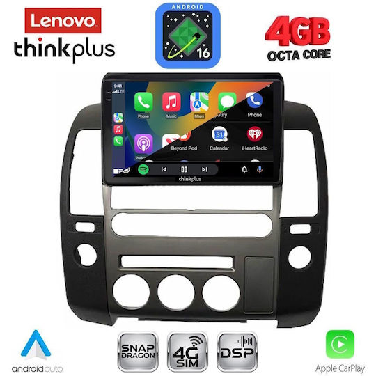 Lenovo Автомобилна Аудио Система За Nissan Navara 2006-2011 Bluetooth USB Вграден Wi-Fi GPS Apple CarPlay Android Auto С Touch Screen 9"