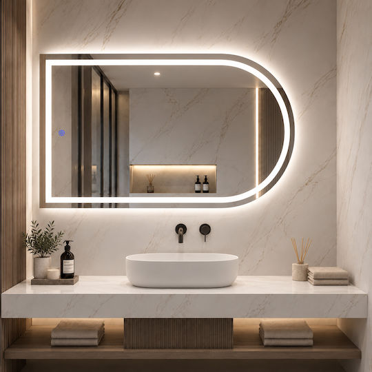 Futura Огледало за баня LED Arch Design 90x60cm