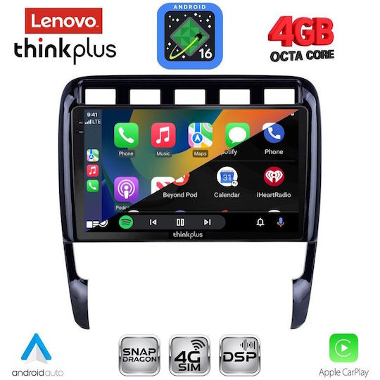 Lenovo Sistem Audio Auto Pentru Porsche Cayenne 2002-2011 Bluetooth USB Wi-Fi GPS Apple CarPlay Android Auto Cu Ecran Tactil 9"