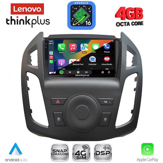 Lenovo Автомобилна Аудио Система за Ford Mustang 2015-2020 Bluetooth USB Вграден Wi-Fi GPS Apple CarPlay Android Auto с Touch Screen 9"