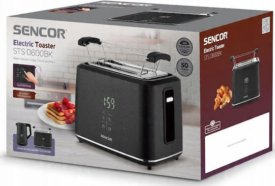 Sencor Φρυγανιέρα 2 Θέσεων 1080W Μαύρη