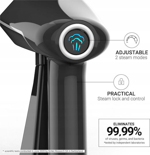 SteamOne Sn300b + Rp10b Hand Garment Steamer 2000W with 300ml Tank Black
