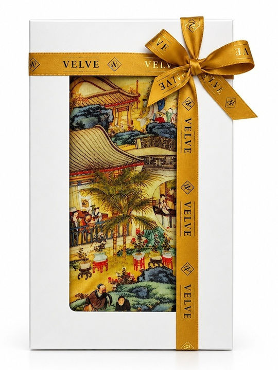 Velve Şal Mătase Auriu