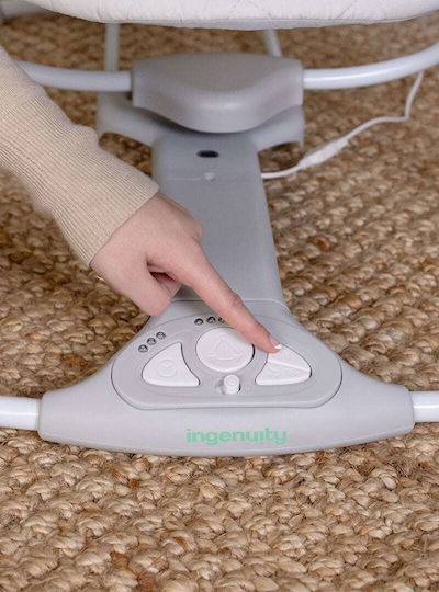Ingenuity Baby Swing Cozy Spot Swing 'n Go with Music Grey for Child up to 9kg
