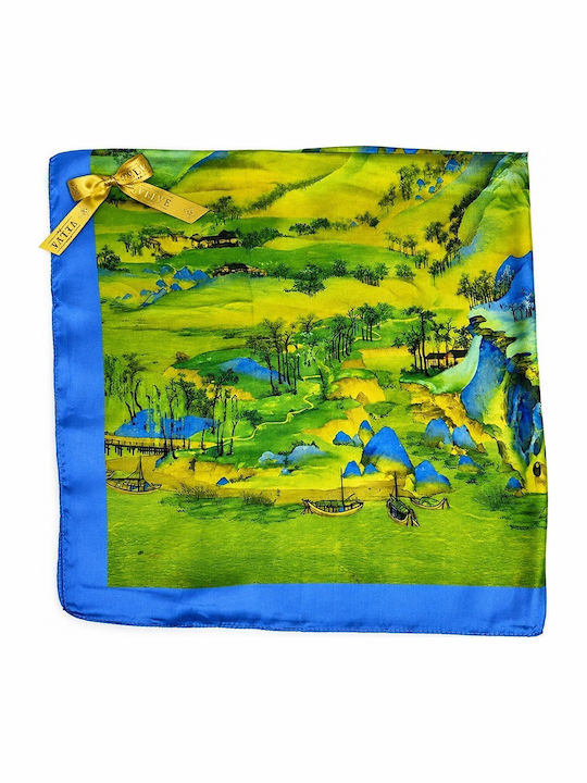 Velve Women's Silk Shawl Green