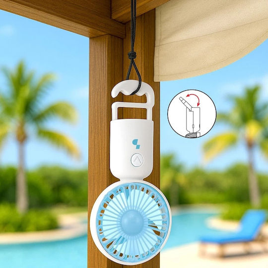 Ventilator Portabil Mic Beper P206ven402 Reîncărcabil Usb-c Ventilator De Buzunar Birou Silențios Compact